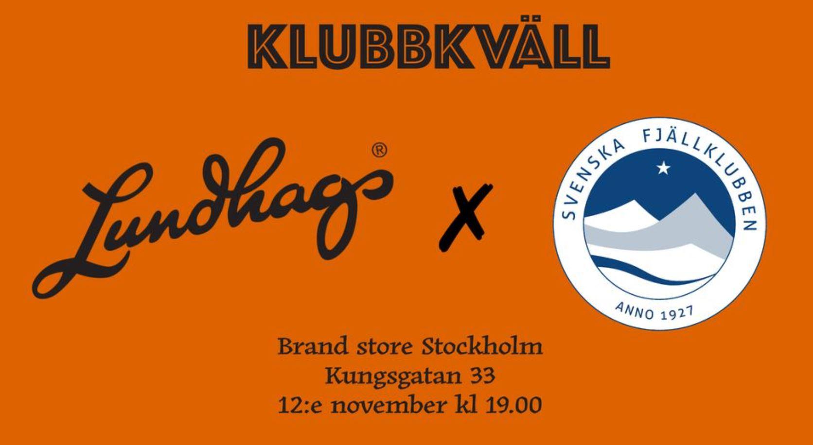 Klubbkväll på Lundhags brand store, Stockholm
