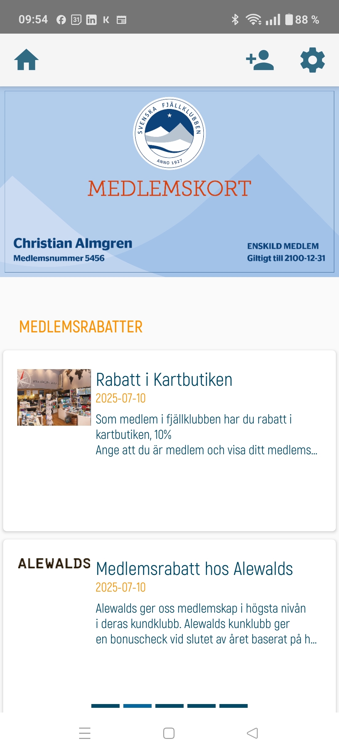 Medlemskort